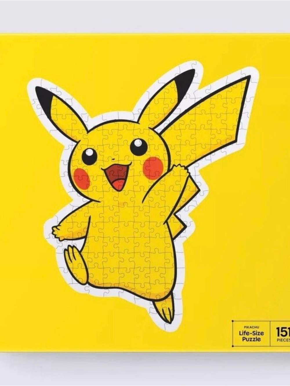 Pikachu Life-Size 15-Piece Kids Puzzle - Yellow
